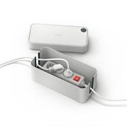 Box contenitore cavi e una presa multipla a 3 entrate - Cavoline