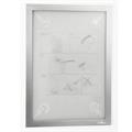 Cornice adesiva DURAFRAME WALLPAPER A4-21x29,7cm argento DURABLE