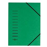 Cartellina verde con elastico in cartoncino A4 PAGNA