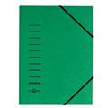 Cartellina verde con elastico in cartoncino A4 PAGNA