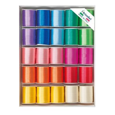 25 rocche nastro liscio 6800 10mmx10mt colori assortiti primaver