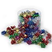 Fiocco regalo adesivo metall. 3,5mm assortito