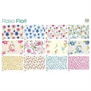Scatola 100fg carta regalo Raso Fiori 70x100cm SADOCH