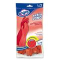 Guanti in lattice Extralong tg. L Rosso