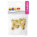 Busta 10 sonagli dim. 14,5mm in metallo color oro 11490 CWR