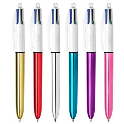 Penna sfera a scatto 4Colors 1.0mm Shine oro BIC
