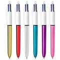 Penna sfera a scatto 4Colors 1.0mm Shine oro BIC