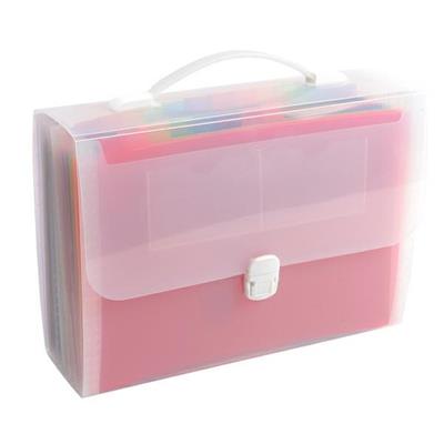 Classificatore valigetta c/maniglia cristallo 33x29 cm - 24 tasc