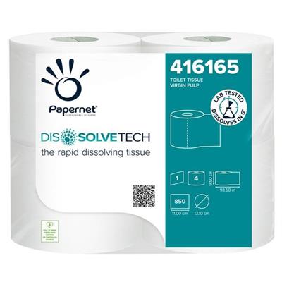 Pacco 4RT Carta igienica 850 strappi Dissolvetech Papernet