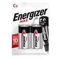 Blister 2 pile mezza torcia C - Energizer Max