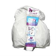 30 Sacchi bianchi bagno 40x50cm 15Lt 16 micron Rolsac