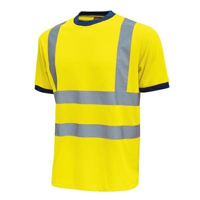 Pack 3 T-shirt alta visibilitA' Tg XL giallo fluo Mist U-Power