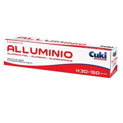 Roll alluminio H300mm x 150mt in astuccio con seghetto Cuki Prof