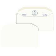 500 Buste bianche in carta riciclata 110X230mm S/ Finestra 100GR