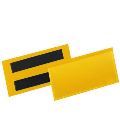 50 buste identificazione magnetiche 100x38mm art.1741 Giallo DUR