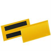 50 buste identificazione magnetiche 100x38mm art.1741 Giallo DUR