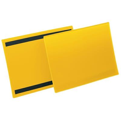50 buste identificazione magnetiche 297x210mm A4-ORIZ. gialle