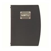 PortamenU' A5-18x23,5cm Nero RIO con 1 INSERTO DOPPIO
