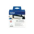 Nastro carta termica brother QL 62mmx30.48mt nero/bianco DK22205
