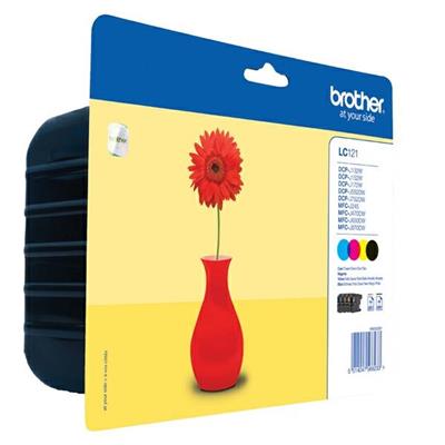 Inkjet brother lc-121 4 colori pack 300pg