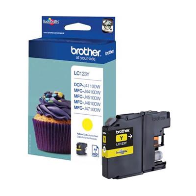 Inket brother lc-123y giallo 600pg