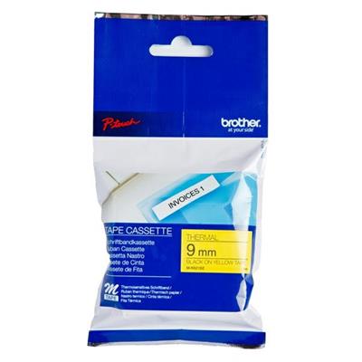 Nastro etich. brother mk621 mm9x8mt nero/giallo