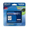 Nastro etich. brother tze131 12mm nero su trasparente