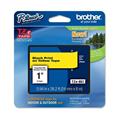 Nastro etich. brother tze-651 24mm nero/giallo