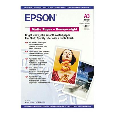 Carta Inkjet epson s041261 a3 167gr 50fg