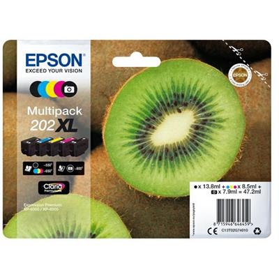 Inkjet epson T02G74010 multipack 202xl kiwi 5 colori