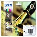 MULTIPACK CONTENENTE N.4 CARTUCCE A PIGMENTI, SERIE 16/PENNA E C