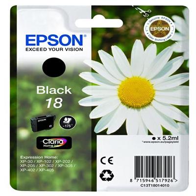 CARTUCCIA NERO (A PIGMENTI)EPSON CLARIA HOME SERIE 18/MARGHERITA