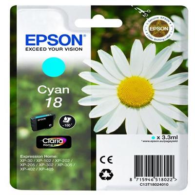 CARTUCCIA CIANO EPSON CLARIA HOMESERIE 18/MARGHERITA IN CONF. BL