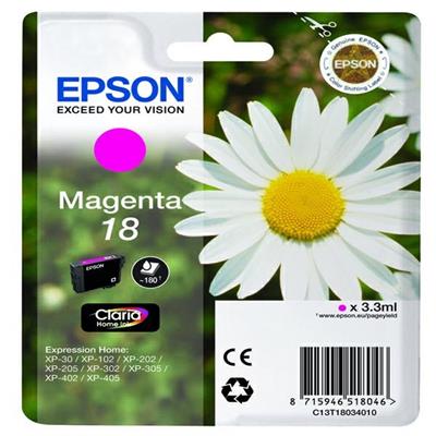 CARTUCCIA MAGENTA EPSON CLARIA HOME SERIE 18/MARGHERITA IN CONF.