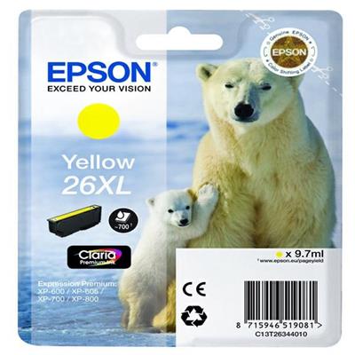 Inkjet epson T2634 giallo orso polare taglia xl