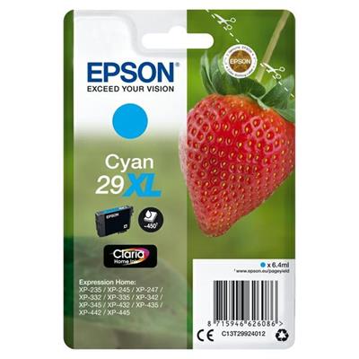 Inkjet epson t29xl ciano fragola t2992 450 pagine