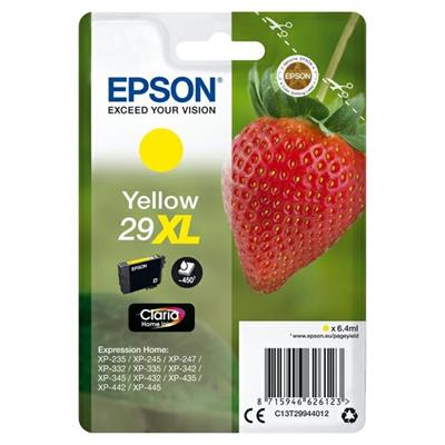 Inkjet epson t29xl giallo fragola t2994 450 pagine