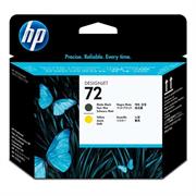 Inkjet hp 72 c9384a testina nero opaco/giallo