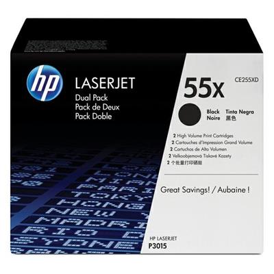 Toner hp ce255xd dual pack nero 25000pg