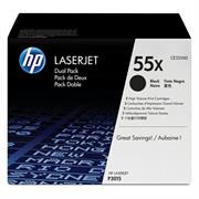 Toner hp ce255xd dual pack nero 25000pg