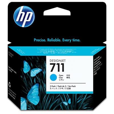 Inkjet hp 711 cz134a ciano 29ml conf. 3pz