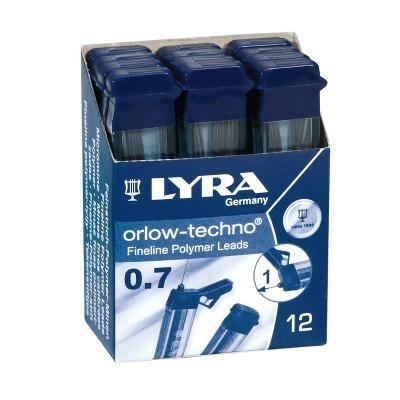 Mine Lyra 0,7 mm 2b tubo 12 pz.