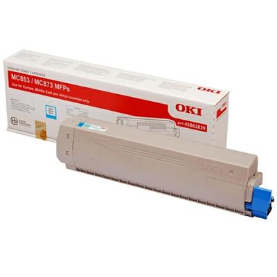 Toner CIANO PER OKI MC853/MC873/MC883 7300pg