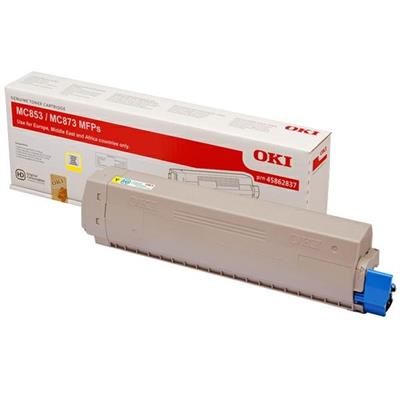 Toner GIALLO PER OKI MC853/MC873/MC883 7300pg
