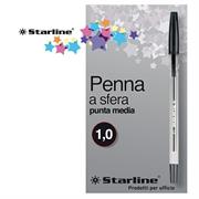 SCATOLA 50 PENNA SFERA NERO P.MEDIA 1.0MM STARLINE