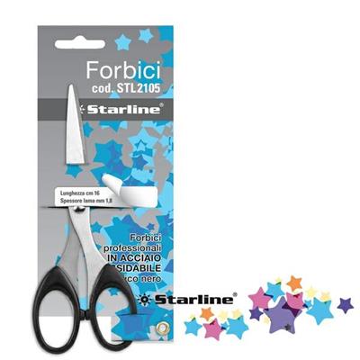 FORBICI 16cm LAMA in ACCIAIO IMPUGNATURA NERA Starline
