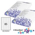 Etichetta laser/ink a4 42x16,9 85xfg 100fg Starline