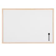 Lavagna bianca magnetica 60x90cm cornice legno Starline