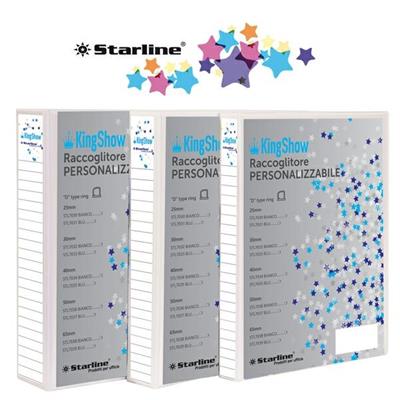 Raccoglitore KingShow 40 A4 4D bianco 22X30cm personalizzabile S