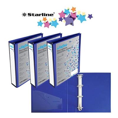 Raccoglitore KingShow 50 A4 4D blu 22X30cm personalizzabile STAR